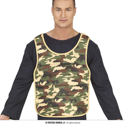 Feestbazaar Camouflage Vest Volwassenen