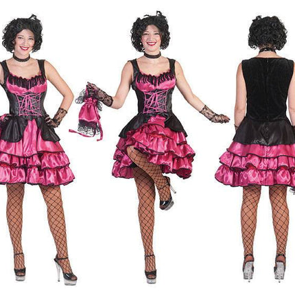 Feestbazaar Can Can Saloon jurk pink