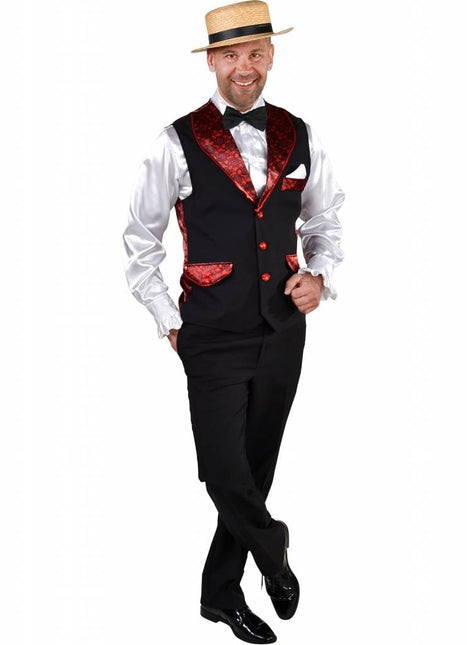 Feestbazaar Cancan Gilet Frans Revue Man