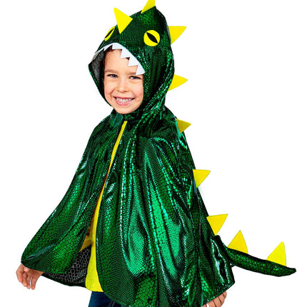 Feestbazaar Cape Groene Draak met Capuchon Kind