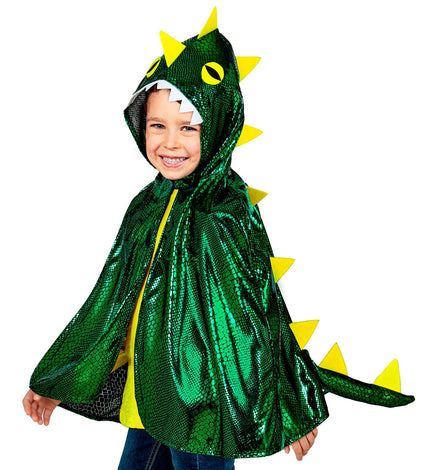 Feestbazaar Cape Groene Draak met Capuchon Kind