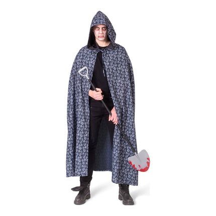 Feestbazaar Cape Met Capuchon Skull Volwassenen