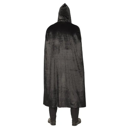 Feestbazaar Cape met Capuchon Zwart Nightfall