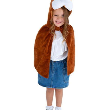 Feestbazaar Cape Vos Kind Bruin Deluxe