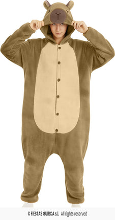 Feestbazaar Capybara Onesie Heren