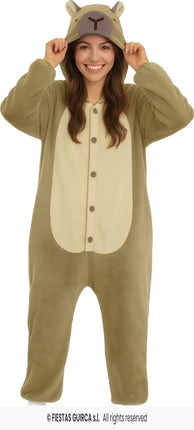 Feestbazaar Capybara Onesie Vrouw