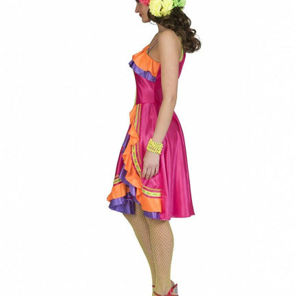 Feestbazaar Caribisch Carnaval Kleuren Jurkje Vrouw