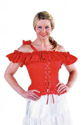 Feestbazaar Carmen blouse rood