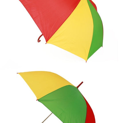 Feestbazaar Carnaval Paraplu Geel/Rood/Groen