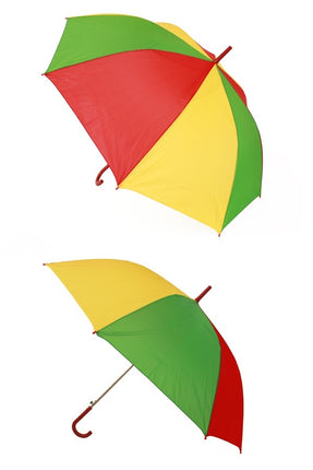Feestbazaar Carnaval Paraplu Geel/Rood/Groen