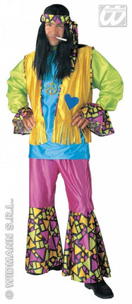 Feestbazaar Carnavalskleding: Hippie kostuum man 4-delig Flow