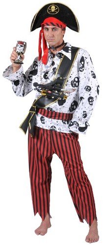 Feestbazaar Carnavalskostuum: Piratenpak 5-delig Brett
