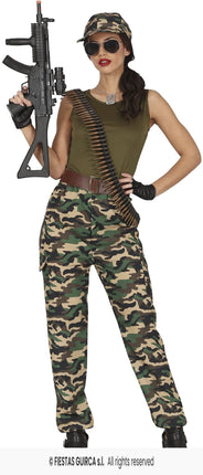 Feestbazaar Carnavalsoutfit Militair Dames