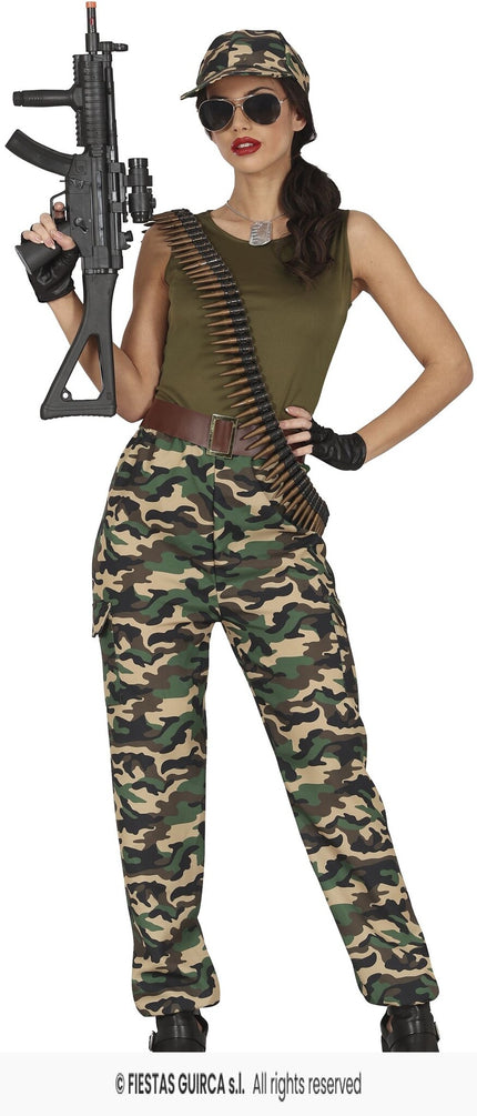 Feestbazaar Carnavalsoutfit Militair Dames