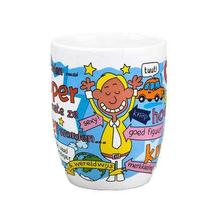 Feestbazaar Cartoonmok Man knap