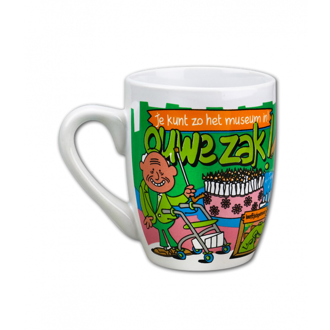 Feestbazaar Cartoonmok Ouwe Zak
