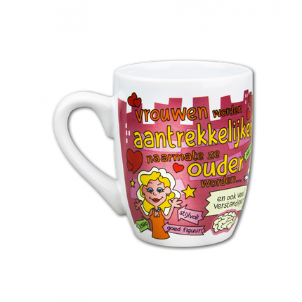 Feestbazaar Cartoonmok Vrouw Hoe ouder hoe mooier
