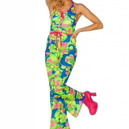 Feestbazaar Catsuit 70's neon