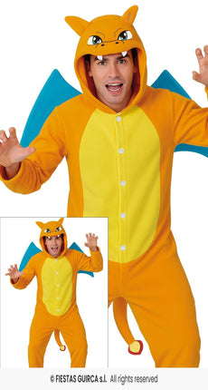 Feestbazaar Charizard Onesie Oranje Volwassen