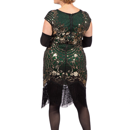 Feestbazaar Charleston 20's Jurk Groen Premium