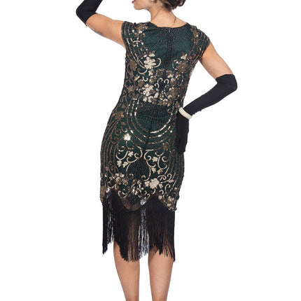 Feestbazaar Charleston 20's Jurk Groen Premium