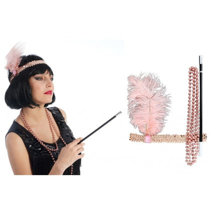 Feestbazaar Charleston Set Old Pink 3-Delig