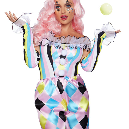 Feestbazaar Charmante Pretty Clown Circus Kostuum Vrouw
