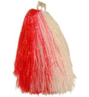 Feestbazaar Cheerball ringgreep rood/wit