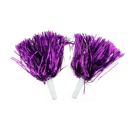 Feestbazaar Cheerballs Metallic Paars Stick (2st)