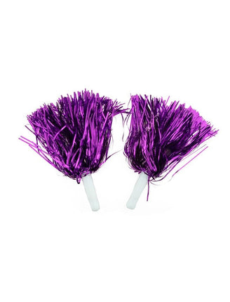 Feestbazaar Cheerballs Metallic Paars Stick (2st)