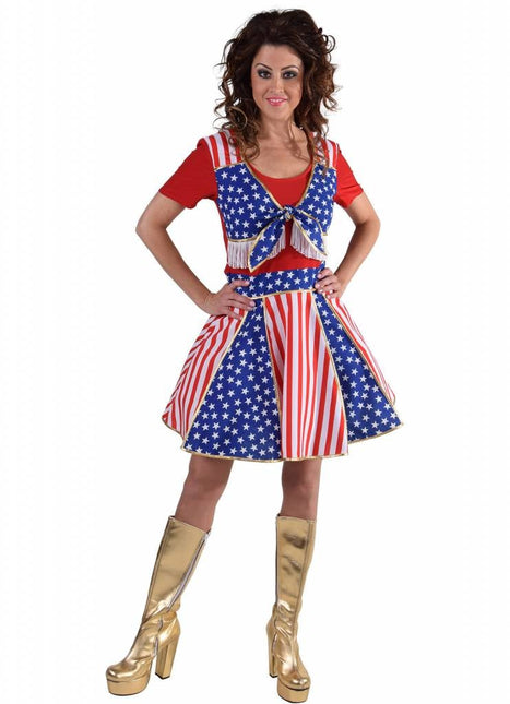 Feestbazaar Cheerleader Amerika Jurkje elite