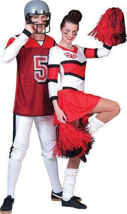 Feestbazaar Cheerleader jurk Cherry