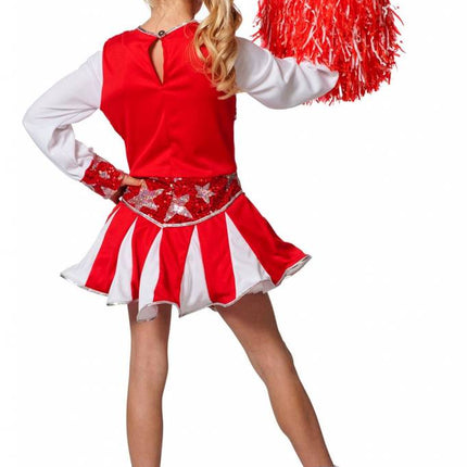 Feestbazaar Cheerleader Jurk Kind Rood