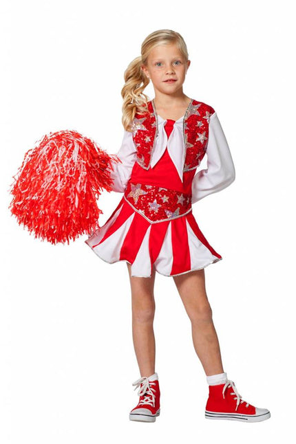 Feestbazaar Cheerleader Jurk Kind Rood