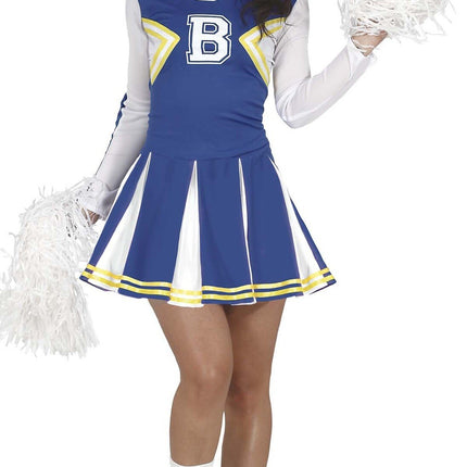 Feestbazaar Cheerleader Jurkje Blauw Belize