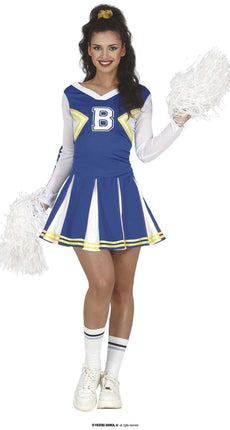 Feestbazaar Cheerleader Jurkje Blauw Belize