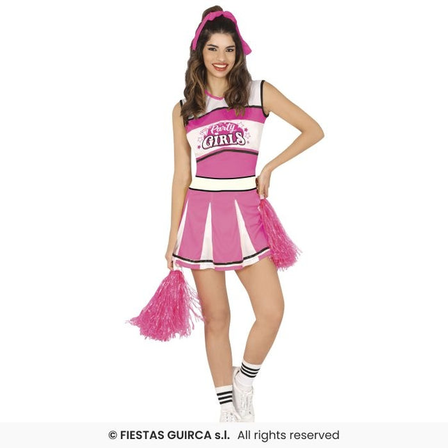 Feestbazaar Cheerleader Kostuum Pink Sharina