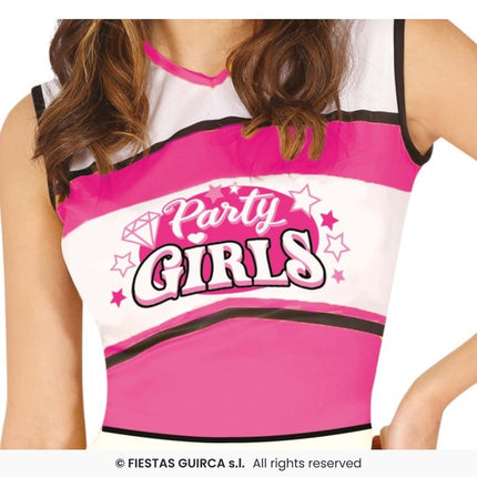 Feestbazaar Cheerleader Kostuum Pink Sharina