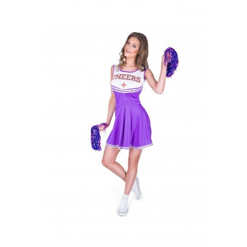Feestbazaar Cheerleader Pakje Dames Paars