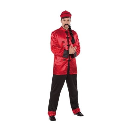 Feestbazaar Chinees pak man Cheng