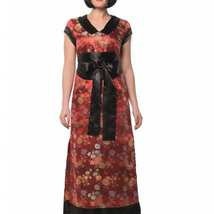 Feestbazaar Chinese jurk lang