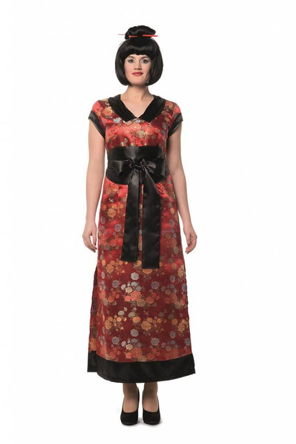 Feestbazaar Chinese jurk lang