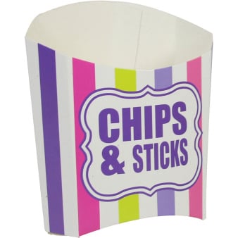 Feestbazaar Chips & Sticks Snackbakje Regenboog