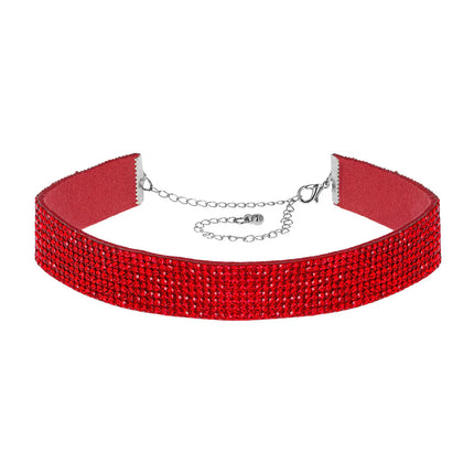 Feestbazaar Choker Glitter Rood