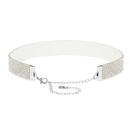 Feestbazaar Choker Glitter Zilver
