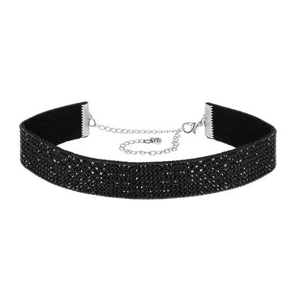Feestbazaar Choker Glitter Zwart