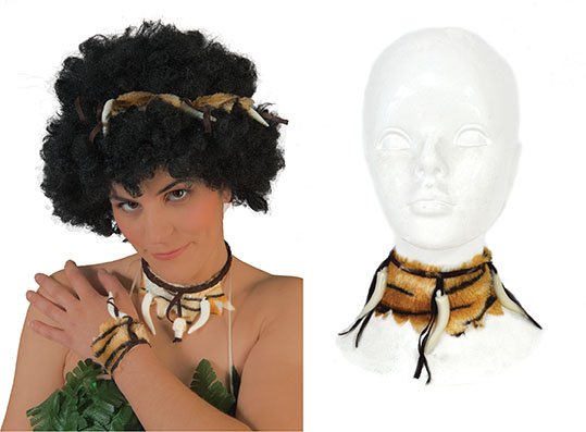 Feestbazaar Choker Jungle met tanden