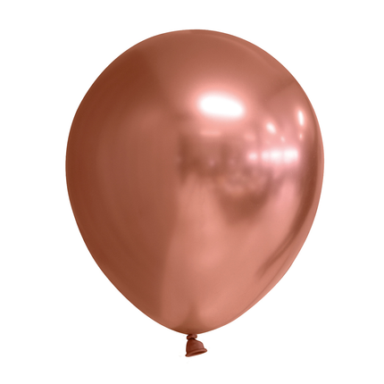 Feestbazaar Chrome Ballonnen Koper 30cm (10st)