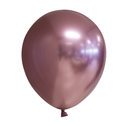 Feestbazaar Chrome Ballonnen Roségoud 30cm (10st)