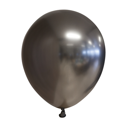 Feestbazaar Chrome Ballonnen Space Grijs 30cm (10st)